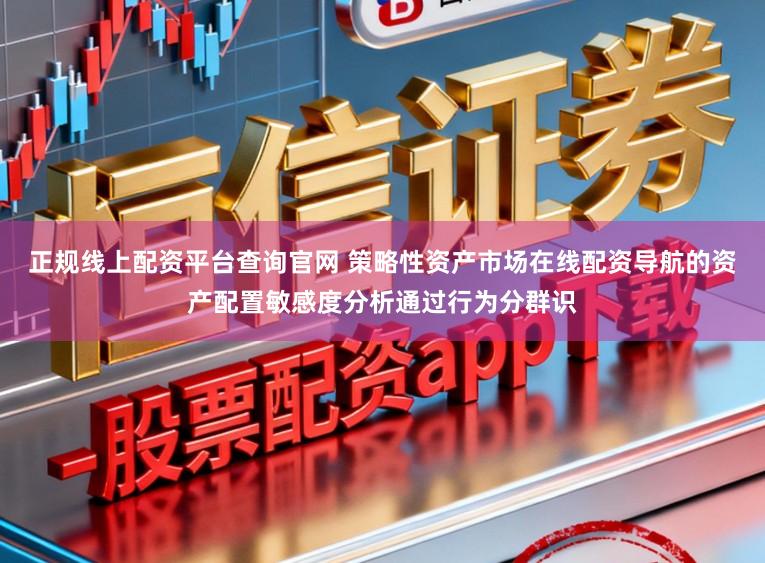 正规线上配资平台查询官网 策略性资产市场在线配资导航的资产配置敏感度分析通过行为分群识